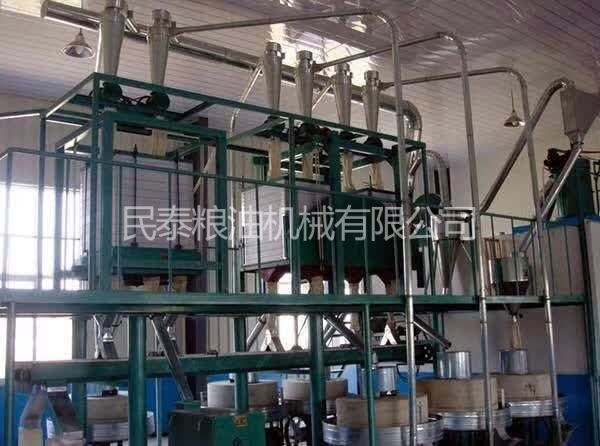陜西藍田面粉廠平篩制粉石磨機組